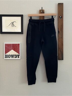 $90 Nike Sportwear Tech Fleece Jogger Sweatpants Black Size Medium